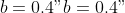 b = 0.4